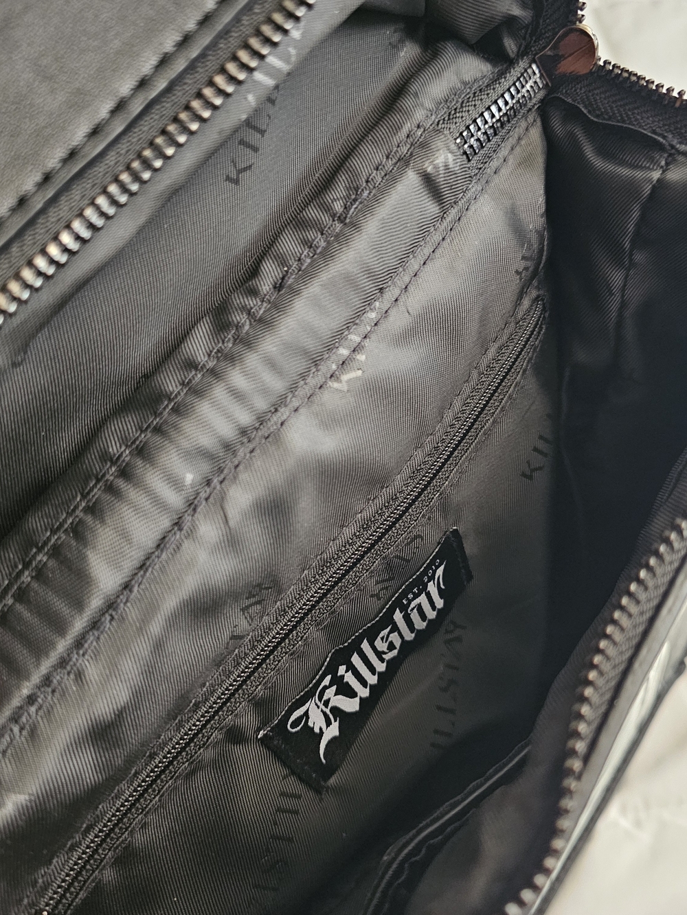 Killstar Black & White 'Crypt Crunchies' Skull Backpack - Picture 6 of 6